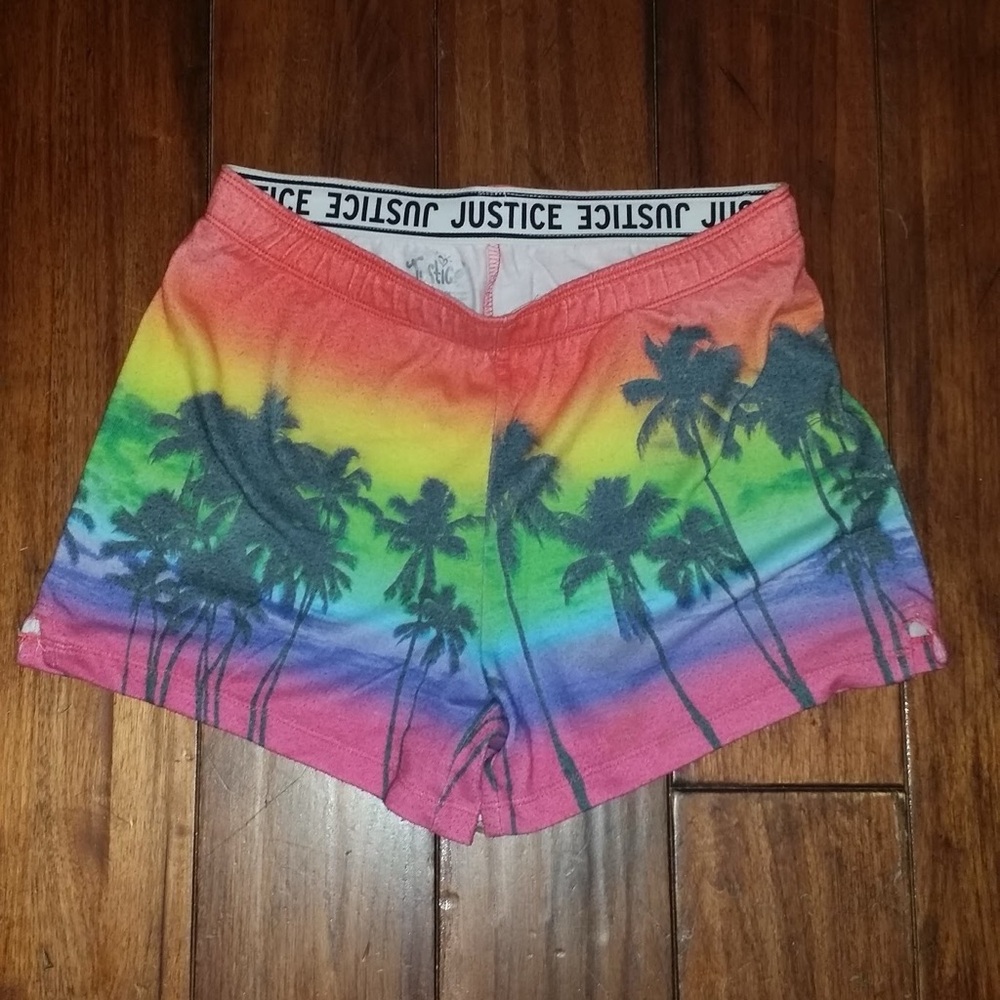 girls justice size 12 shorts multi color